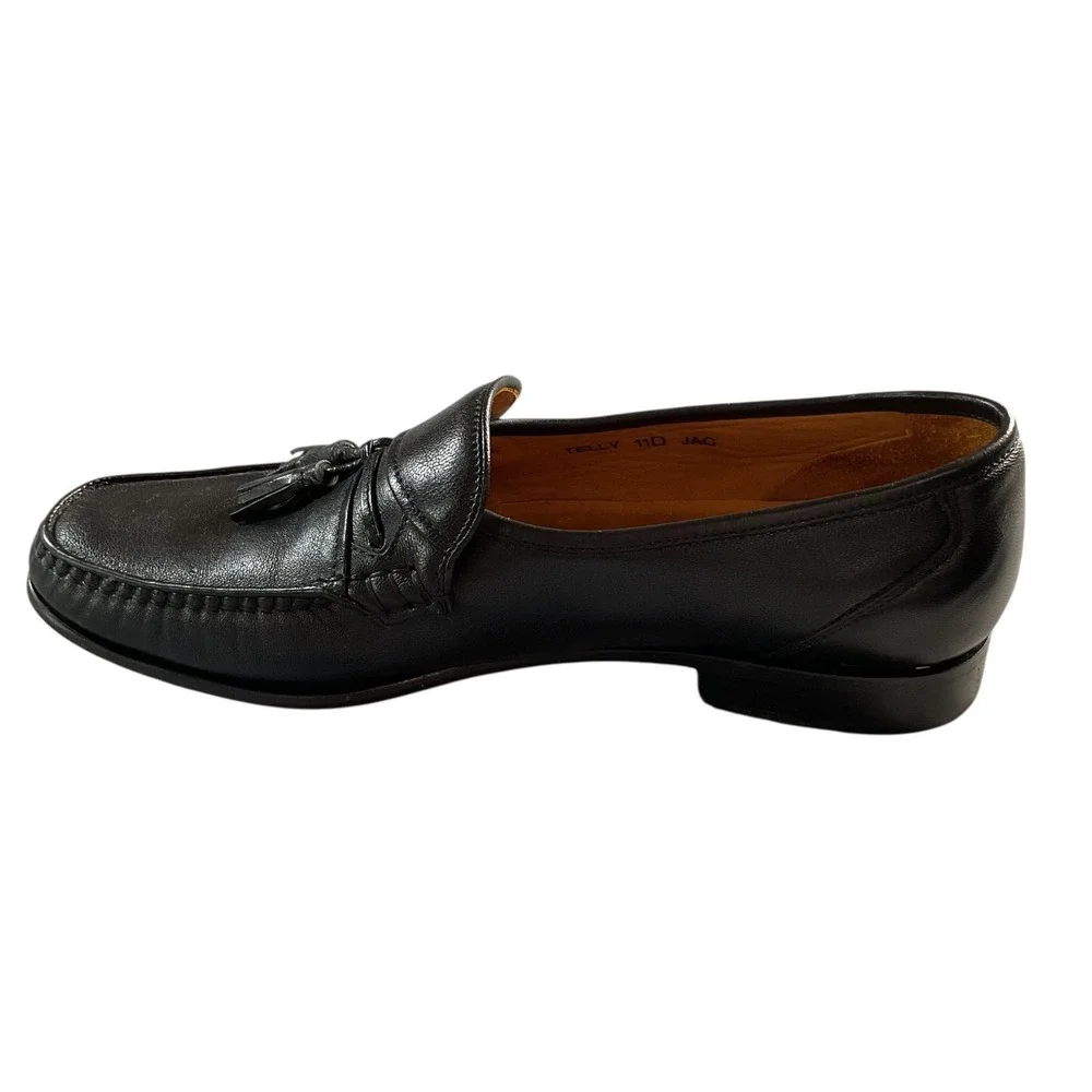 Sandro‎ Moscoloni Telly Jac Black Leather Slip On Tassel Loafers Men's Size 11 D